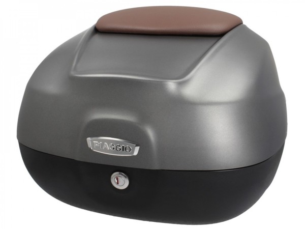 37L Top Case with Backrest for Piaggio Beverly 300/350 (18-20) - Matte Gray 785/A