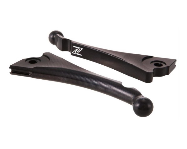 Sport lever set brake ZELIONI Shorty 3D for Vespa, right and left, black anodized