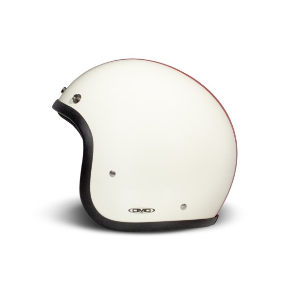 DMD jet helmet Retro, white, matt, triple, fiberglass, ECE 22.06