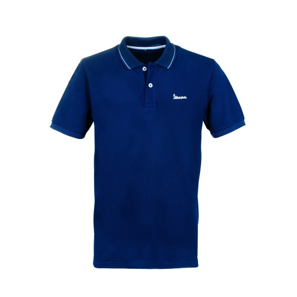 Vespa Polo Shirt Graphic Men blue
