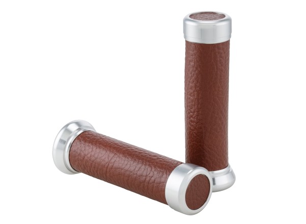 Grips Retro tobacco brown for Vespa ET/LX/LXV/S/Primavera/Sprint 50-150ccm