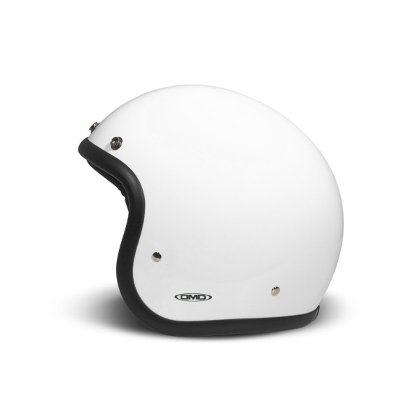 DMD Jet Helmet Retro, white, matt, Solid White, fiberglass, ECE 22.06