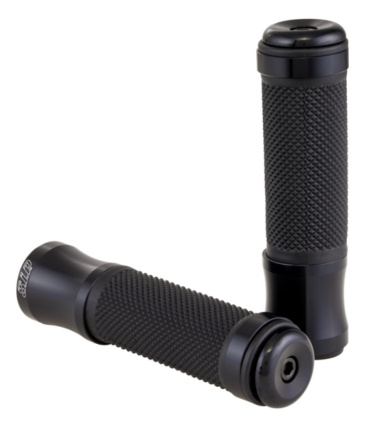 Grips Ø 24/24 mm, L 125 mm for Vespa PX 125-200cc, black glossy