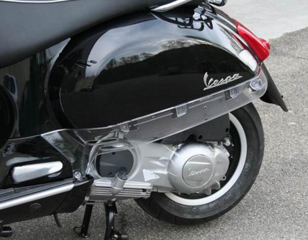 Side panel trim left/right for Vespa GTS/​GTS Super/​GTV 125-300ccm, transparent
