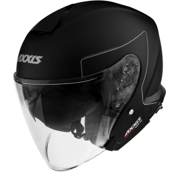 Axxis jet helmet, Mirage SV Solid, black matt