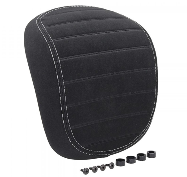 Backrest Vespa Primavera / Sprint, black with white stitching