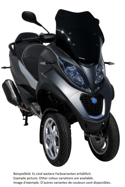 Windshield ERMAX Sport for Piaggio MP3 400 HPE (-22), tinted/light black