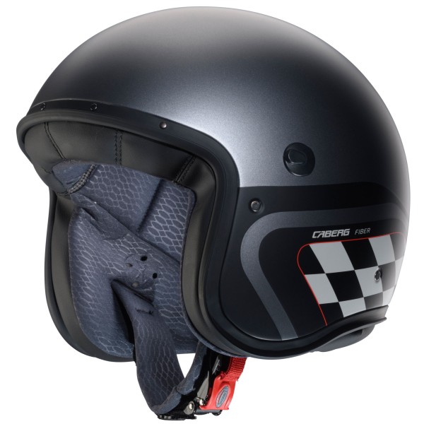 Caberg helmet Freeride X Daytona matt-gun metallic/black-white