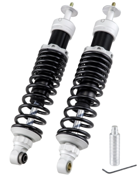 Rear shock absorber for Vespa GTS/​GTS Super/​GTV/​GT 60/​GT/​GT L 125-300ccm, matt silver