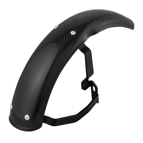 Mudguard 2.0 Garelli EVO II for Vespa PX 80-200cc, carbon clear, holder black
