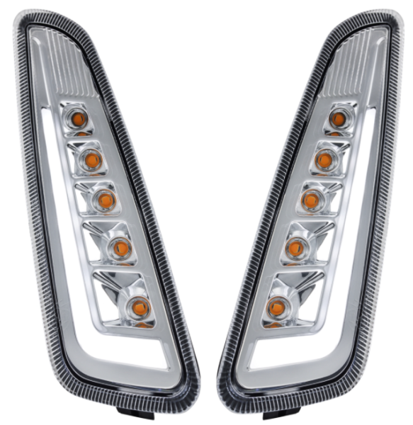 Indicator kit front left/​right for Vespa Primavera/​Sprint 50ccm 2T/​4T, clear