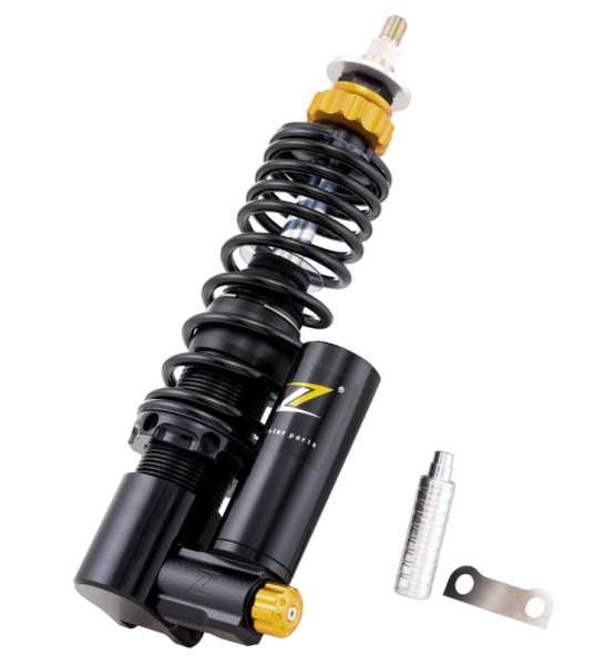 Shock absorber front ZELIONI "Black Edition" for Vespa ET2/ET4/LX/LXV/S 50-150ccm, black