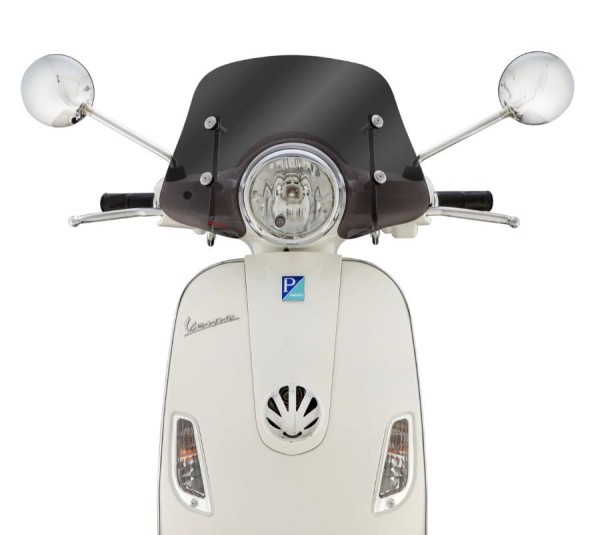 Flyscreen ERMAX Piccolo H 160 mm for Vespa LX 50-150cc, tinted
