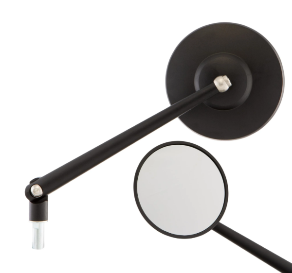 Standard mirror left or right for Vespa PX 125-200cc, black matt