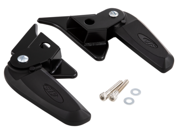 Footrests right and left for Vespa Primavera/​Sprint 50-150ccm 2T/​4T AC, black/black