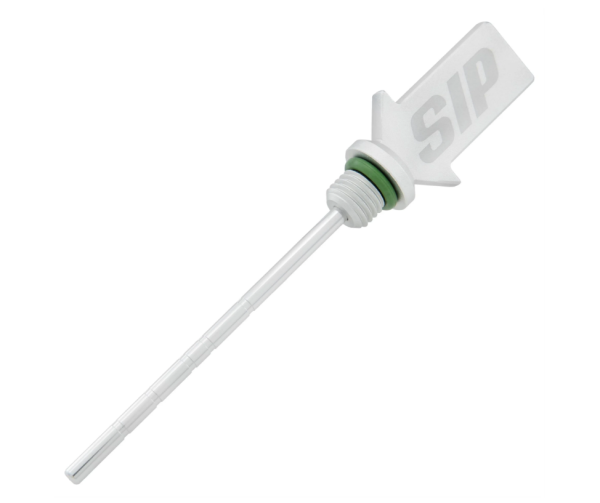 Oil dipstick gear oil, silver matt