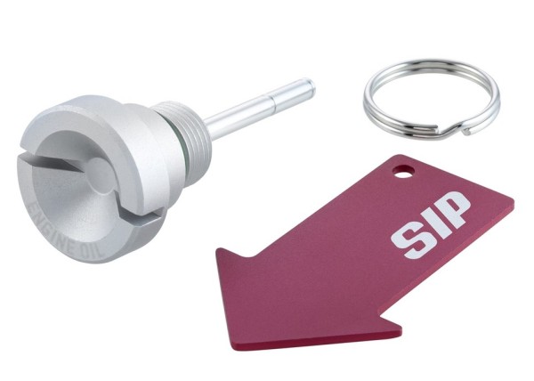 Oil filler screw motor oil for Vespa, matt silver