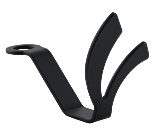 Helmet hook, under seat for Vespa, black matt