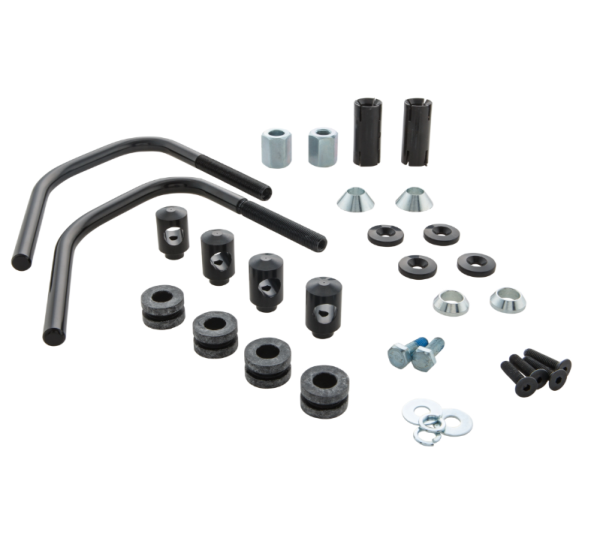 Mounting material flyscreen for Vespa Sprint 50-150cc 2T/4T, black