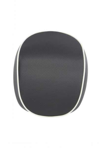 Backrest Vespa Primavera / Sprint, black with white piping
