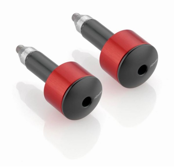 Handlebar end weights RIZOMA left & right for Vespa, red anodized
