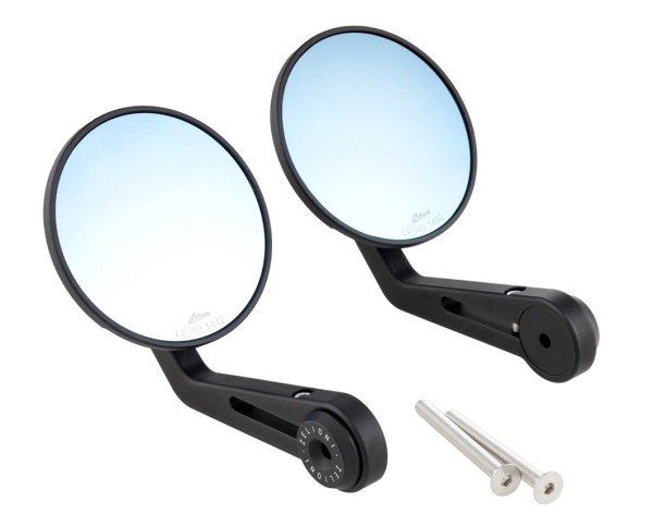 Handlebar end mirror ZELIONI for Vespa, right and left, matt black