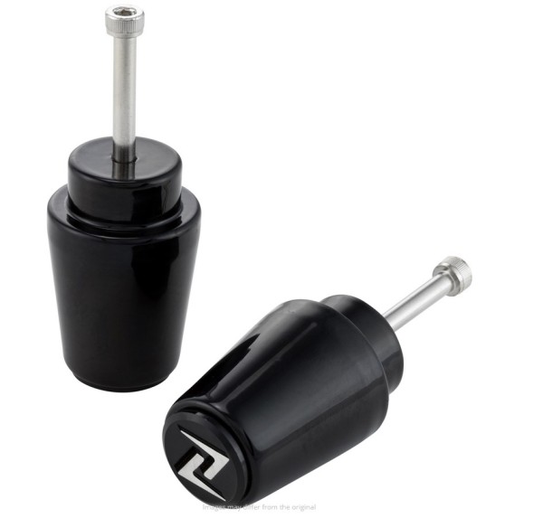 Handlebar end weights ZELIONI for Vespa, pair, shiny black