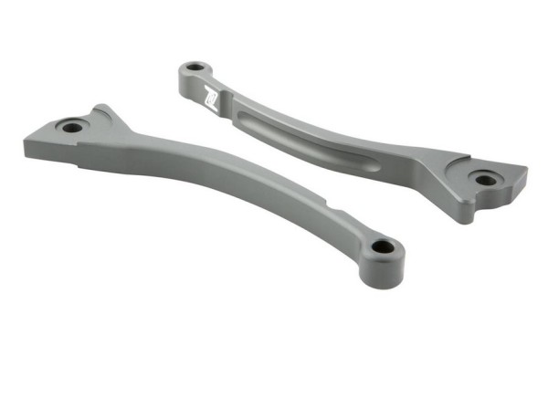 Sport lever set brake ZELIONI for Vespa, right and left, gray matt