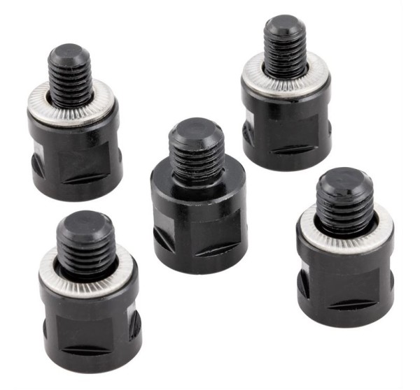 RIZOMA "Direct Mount" mirror adapter for Vespa, black anodized