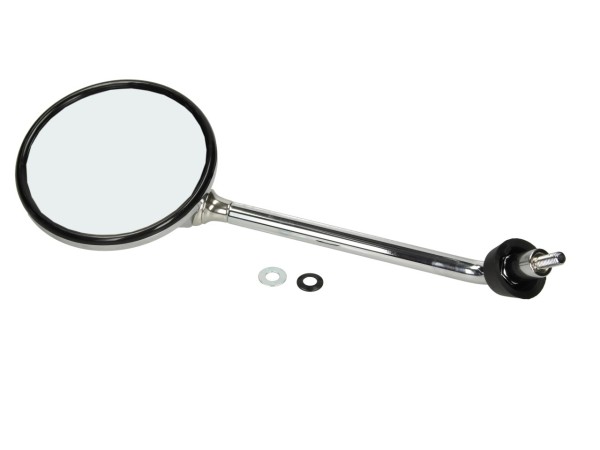 Mirror, left, chrome, with left-hand thread