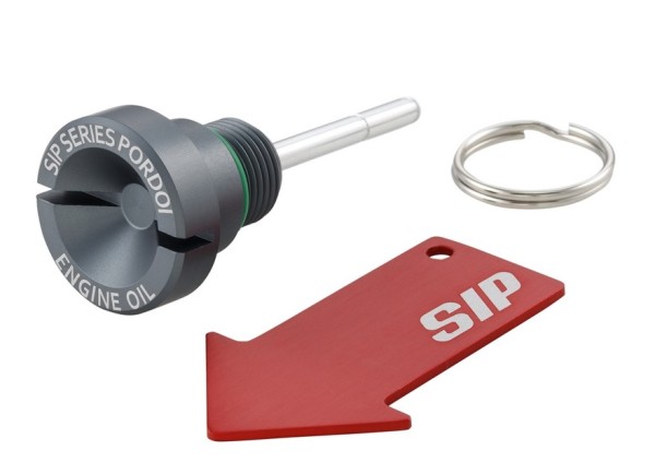 Oil filler screw engine oil for Vespa, gray matt