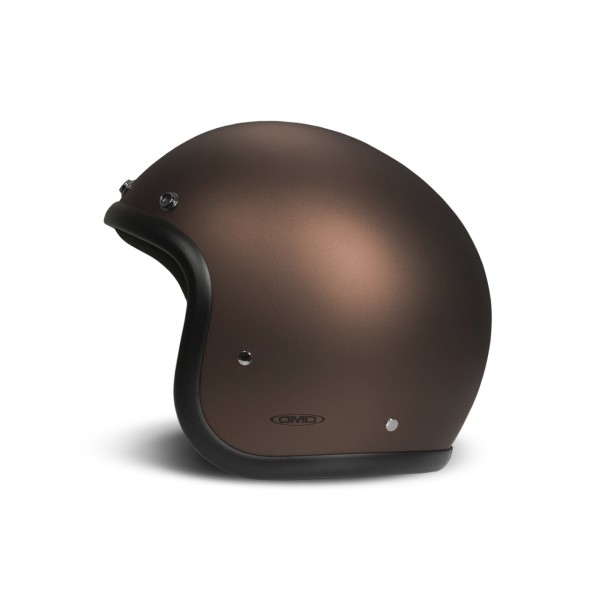 DMD jet helmet Retro, brown, glossy, Caffè, fiberglass, ECE 22.06