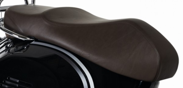Original seat for Vespa GTS genuine brown leather